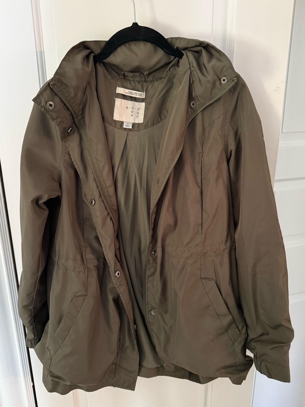 a new day Olive Utility Hooded Anorak